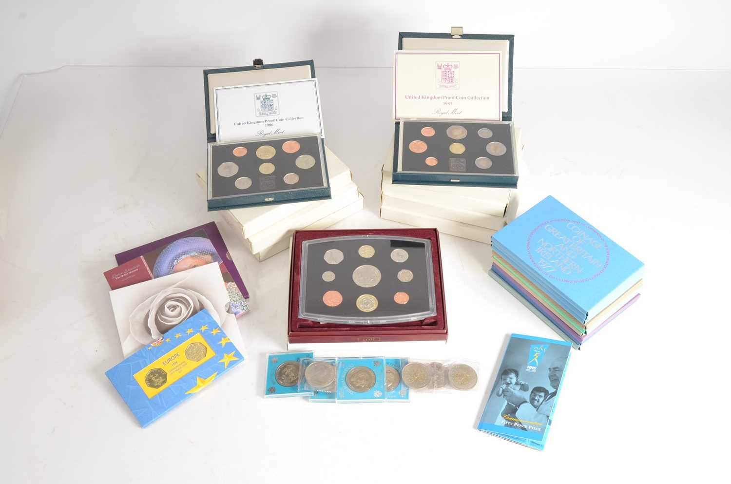 Lot 54 - A collection of British Proof coin sets