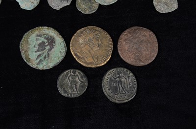 Lot 58 - A small collection of Roman coins and metal detector finds