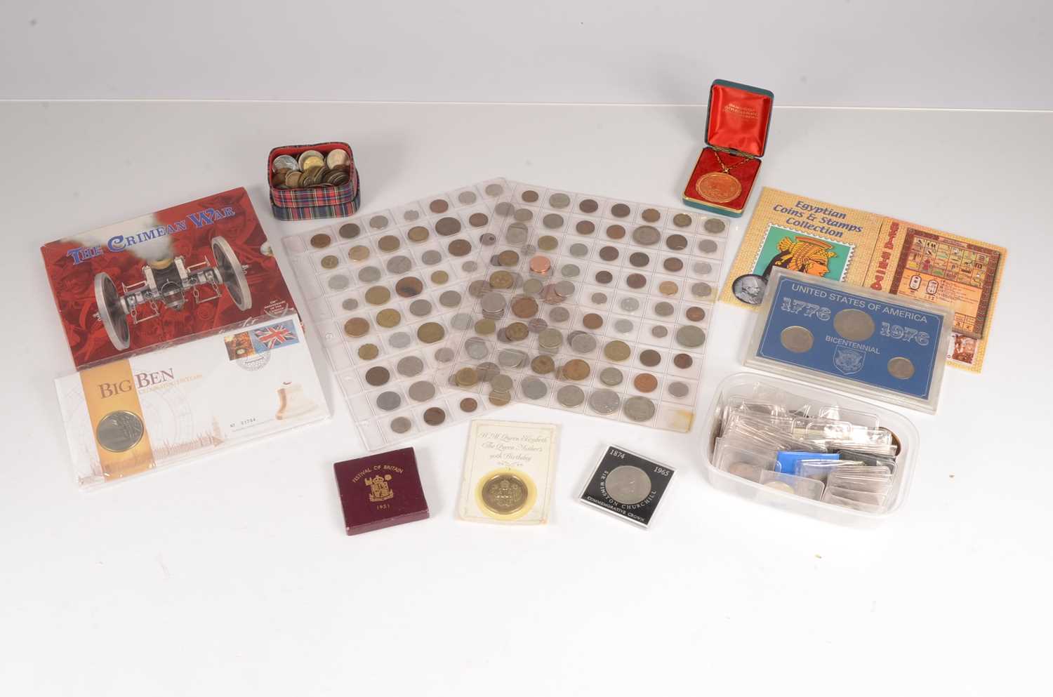 Lot 64 - A collection of British pre decimal and world coinage