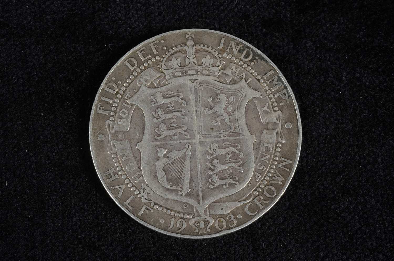 Lot 81 - Scarce date 1903 Edward VII Half Crown