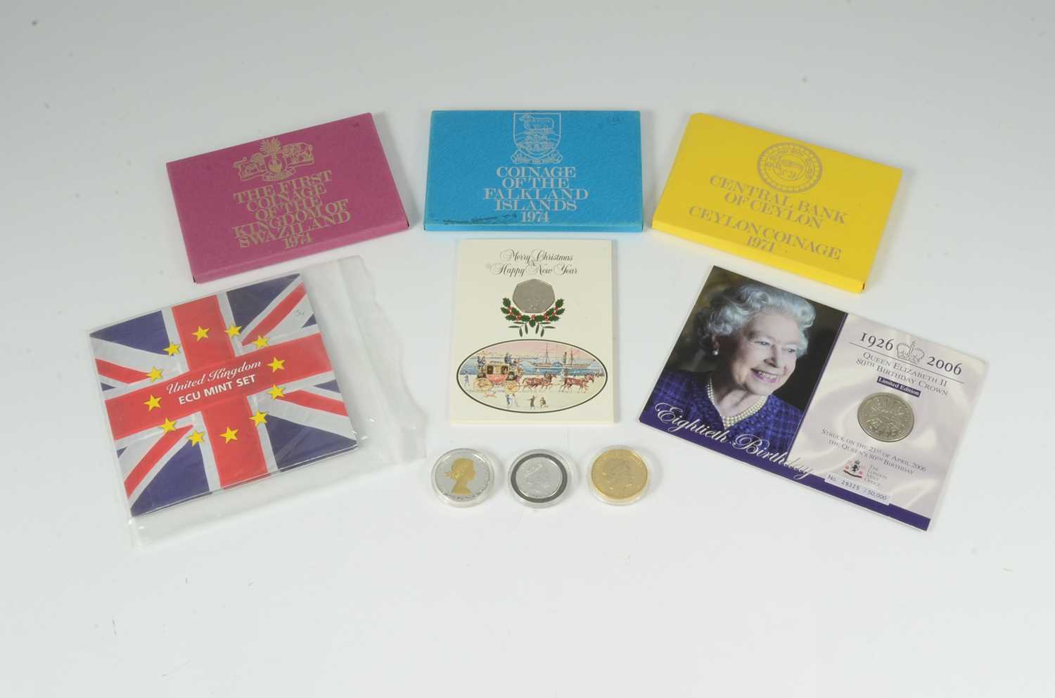 Lot 85 - A collection of world proof and uncirculated coins and sets