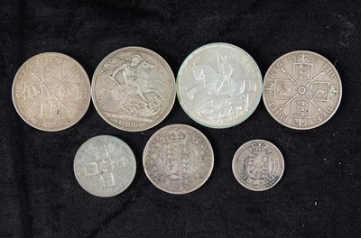 Lot 103 - Seven British silver coins