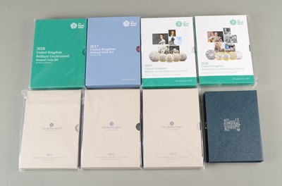 Lot 129 - Seven Royal Mint uncirculated year sets