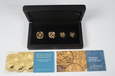 Lot 145 - Tristan Da Cunha Charles III Gold Sovereign four coin set