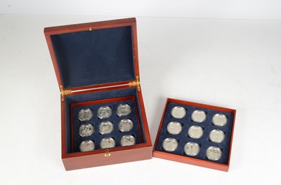 Lot 162 - A collection of twenty four Guernsey issue silver proof £5 coins
