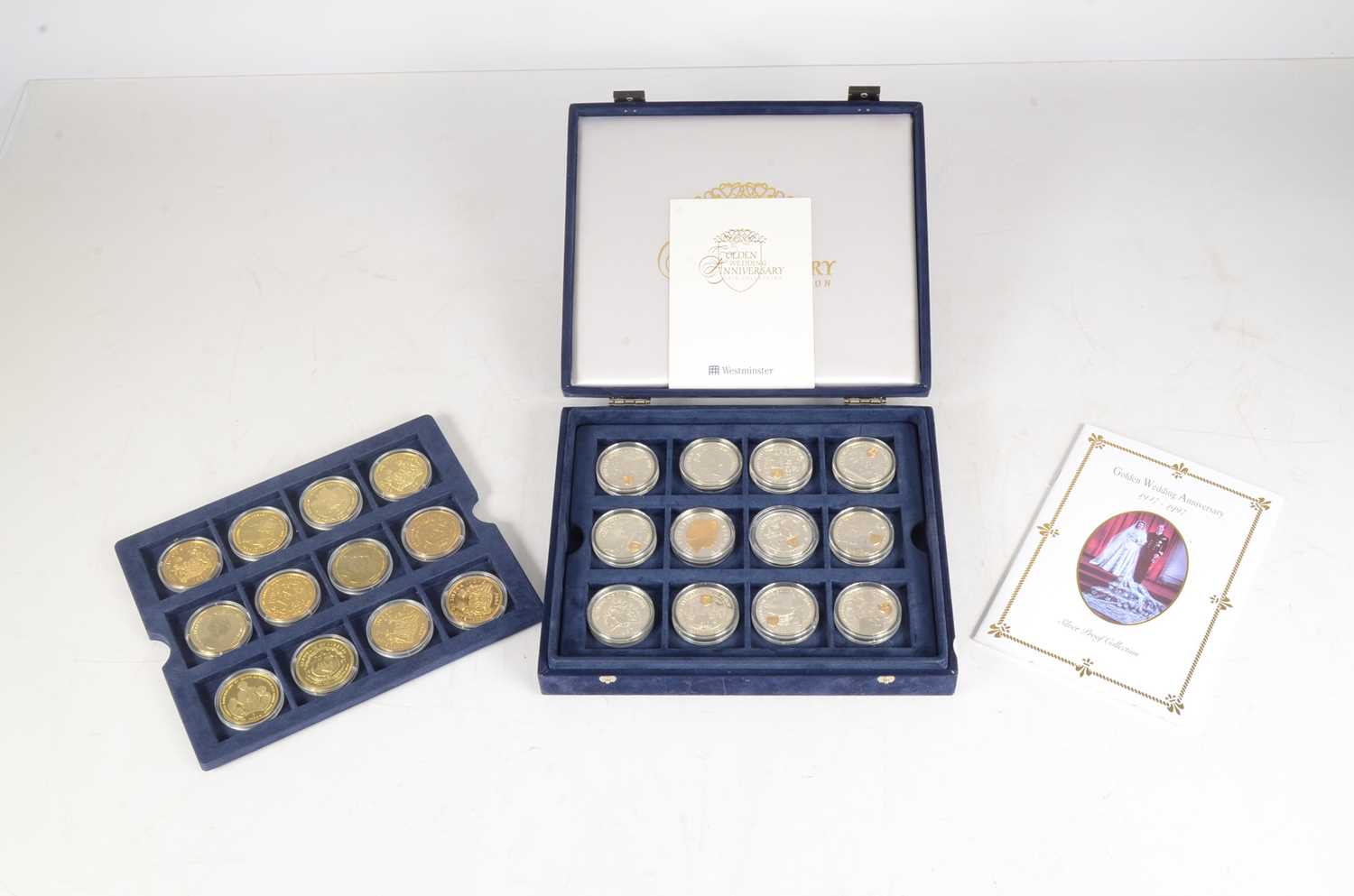 Lot 163 - A 1997 Golden Wedding Anniversary Silver Proof  coin collection