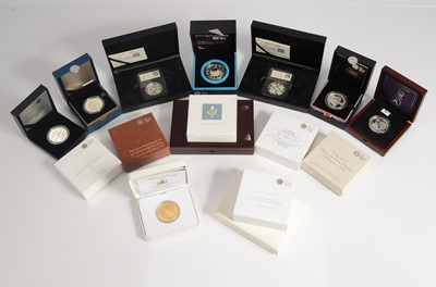 Lot 170 - A collection of sixteen British Royal Mint Silver Proof £5 coins