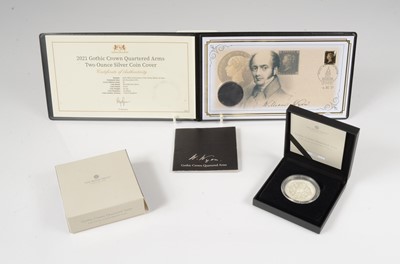 Lot 181 - Royal Mint 2 Ounce Silver Proof Gothic Crown Coin