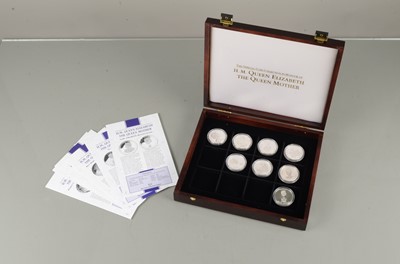 Lot 210 - A collection of eight Silver Proof crown size coins