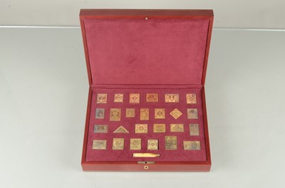 Lot 212 - The Empire Collection Gold Plated Sterling Silver stamp collection