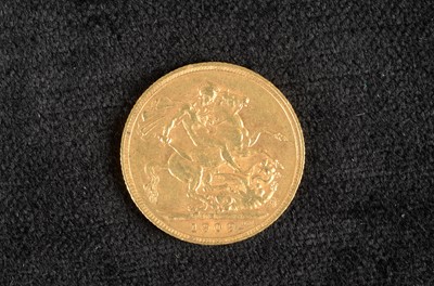 Lot 228 - An Edward VII  Full Gold Sovereign