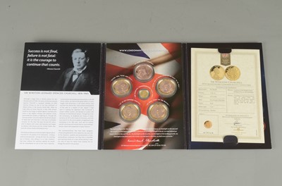 Lot 243 - Gibraltar Winston Churchill Gold Proof £10 coin set