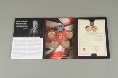 Lot 245 - Gibraltar Winston Churchill Gold Proof £10 coin set