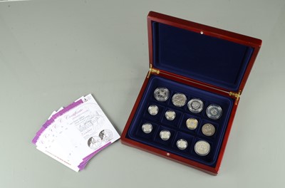 Lot 246 - A collection of nine British Silver Proof coins