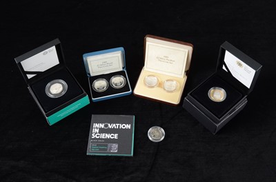 Lot 251 - A collection of seven British Silver Proof coins