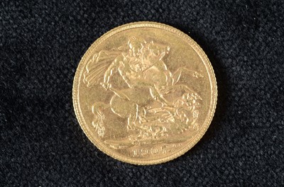 Lot 254 - An Edward VII  Full Gold Sovereign