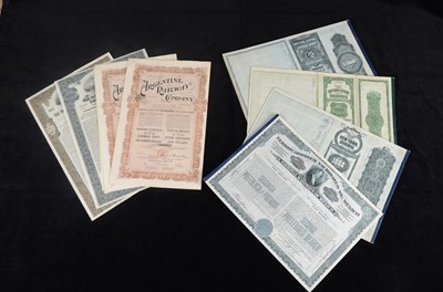 Lot 259 - A collection of ten United States and South America mortgage bond and share certificates