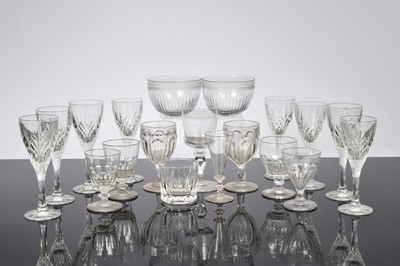 Lot 6 - A collection of drinking and other glassware