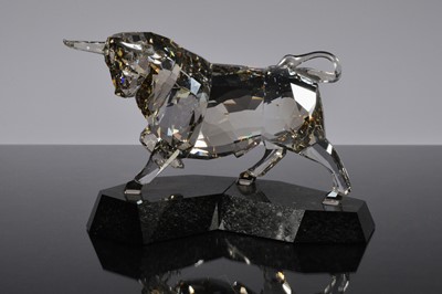 Lot 11 - A Swarovski crystal Bull