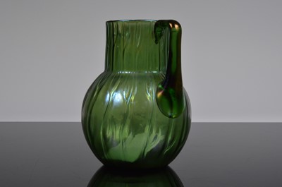 Lot 30 - An Art Nouveau period Loetz glass Neptun pattern jug