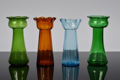 Lot 34 - A collection of four Hyacinth vases