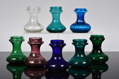 Lot 35 - A collection of eight Hyacinth vases