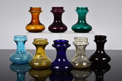 Lot 36 - A collection of eight Hyacinth vases