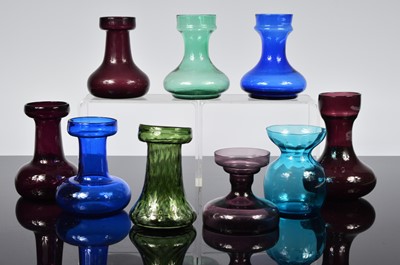 Lot 38 - A collection of nine assorted Hyacinth vase