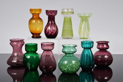 Lot 39 - A collection of ten assorted Hyacinth vase