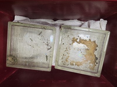 Lot 52 - A collection of approximately sixteen glass bricks