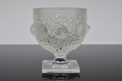 Lot 64 - A modern Lalique footed glass bowl