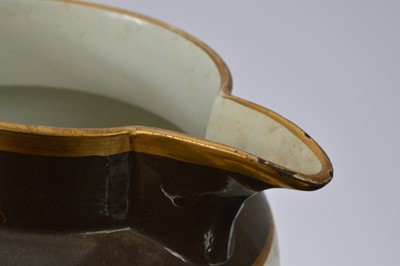Lot 96 - Of Masonic Interest: A late Regency pearlware pottery jug