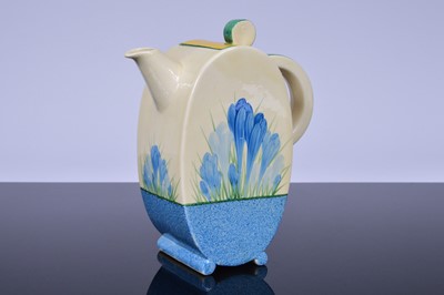 Lot 111 - An Art Deco period Wilkinson pottery Bizarre coffee set for six designed by Clarice Cliff