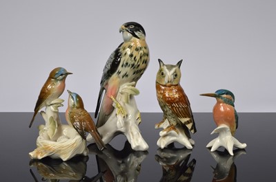 Lot 116 - Four Karl Ens porcelain birds.
