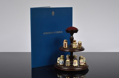 Lot 139 - A 1980s Royal Crown Derby porcelain Collection of Thimbles