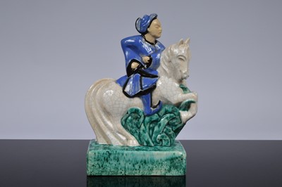 Lot 173 - An Art Deco period Evolution Pottery figural sculpture after Sybille May