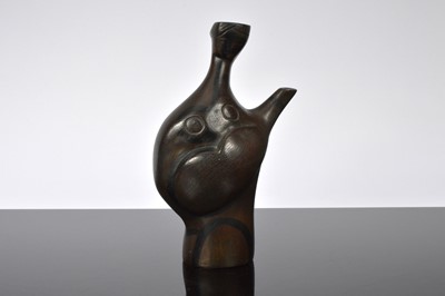 Lot 194 - A c1940s Spanish studio ceramic sculptural wine carafe by Xarcato Geron
