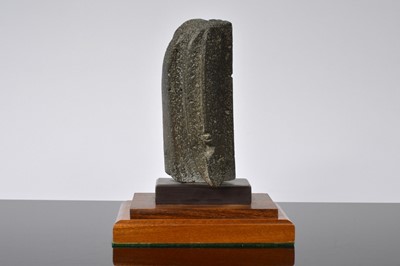 Lot 203 - Peter Hayes (born 1946) pottery and slate stylised form