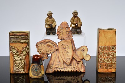 Lot 217 - Six items of South West English stoneware studio pottery