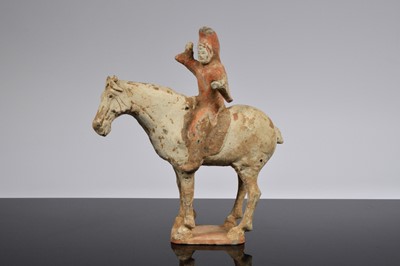 Lot 238 - A reproduction of a Tang Dynasty horse and rider