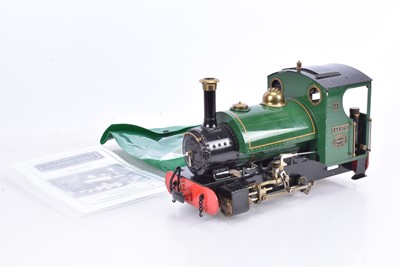 Lot 326 - An 0 Gauge/Gauge 1 (narrow gauge) Live Steam 'Katie' 0-4-0 Saddle Tank Locomotive by Roundhouse Models