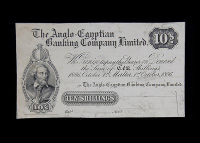 Lot 58 - Malta, The Anglo-Egyptian Banking Company Limited