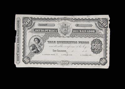 Lot 72 - El Salvador, Deuda Publica Del Salvador