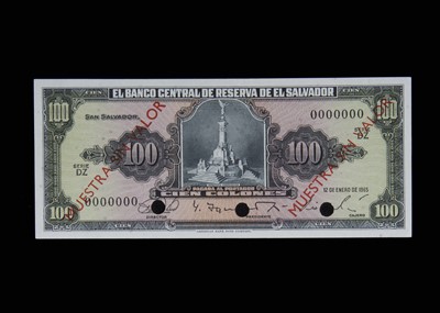 Lot 78 - El Salvador, El Banco Central De Reserrva Salvador