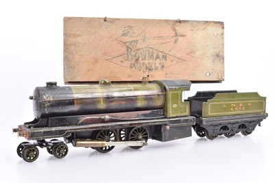 Lot 330 - A Bowman 0 Gauge live steam Model 234 '4-4-0' Locomotive and Tender