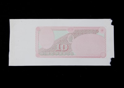 Lot 175 - An early 20th century hand printed printer's proof for a bank note