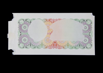 Lot 176 - An early 20th century hand printed printer's proof for a bank note