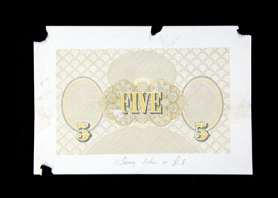Lot 178 - An interesting early 20th century hand printed printer's proof for a bank note