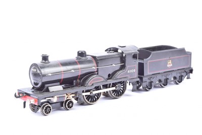 Lot 356 - A Bassett-Lowke 0 Gauge BR black Compound 4-4-0 Locomotive and Tender no 41109