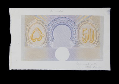 Lot 198 - A set of four early 20th century hand printed printer's proof prints for bank note designs